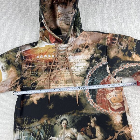 Jaded London Women's Renaissance AOP Y2K Hoodie Sweatshirt Sz 4 US, 36 EU - Picture 9 of 16